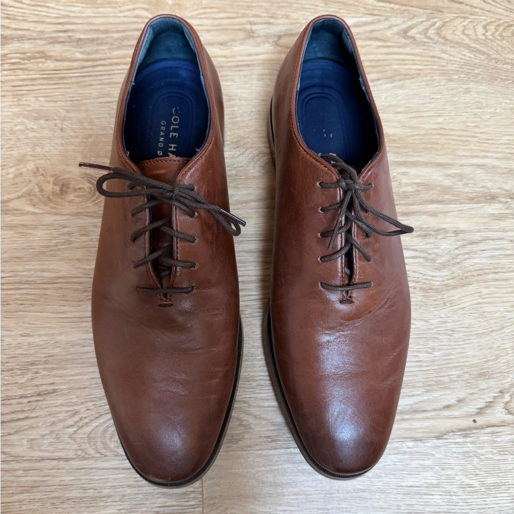 Cole Haan Men's Tan Leather Oxfords